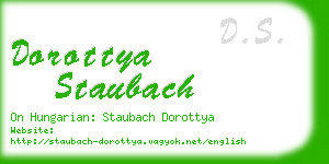 dorottya staubach business card